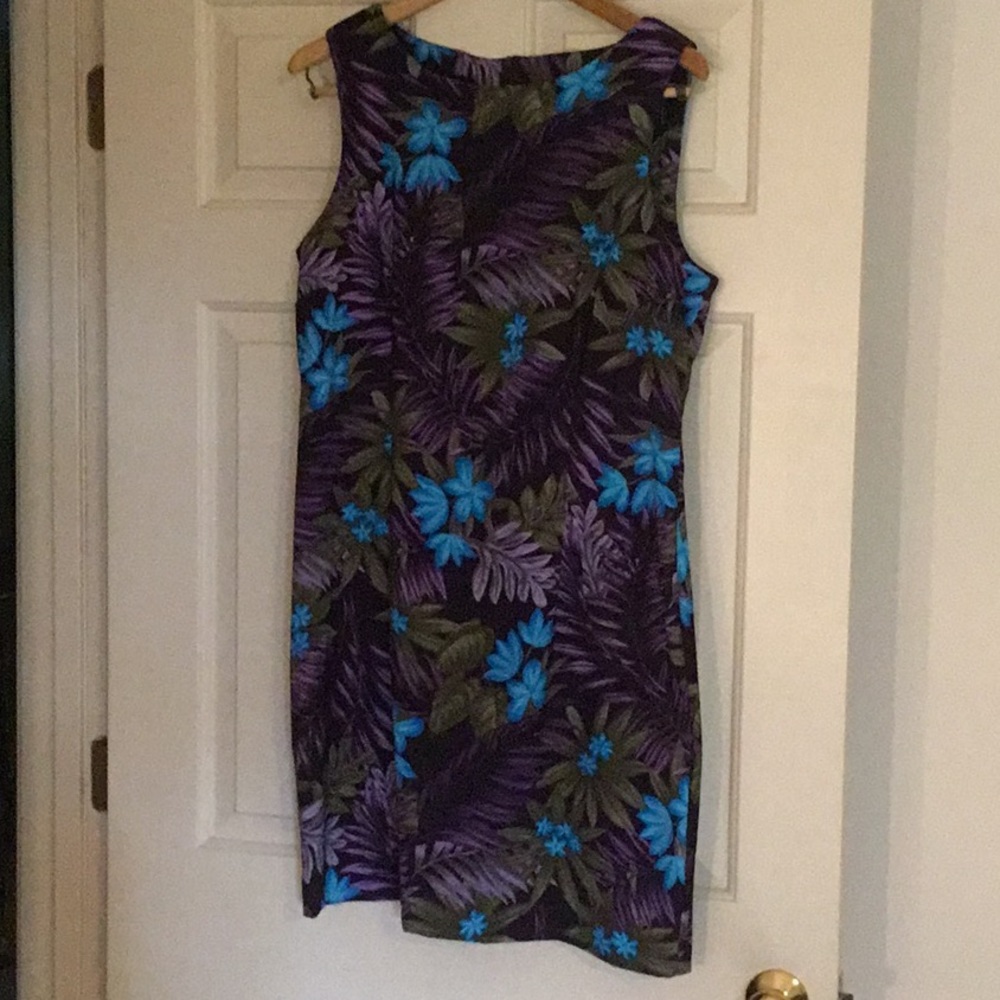 Tropical print dress
